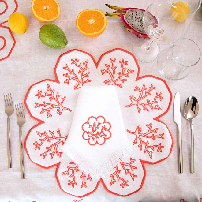 SOTTOPIATTO CORALLO ROSA CORALLO