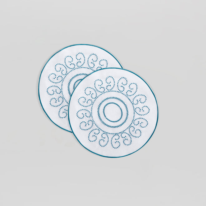 "LUMINARIA BIANCA"placemat<br> (SET OF 2 UNDERPLATES)