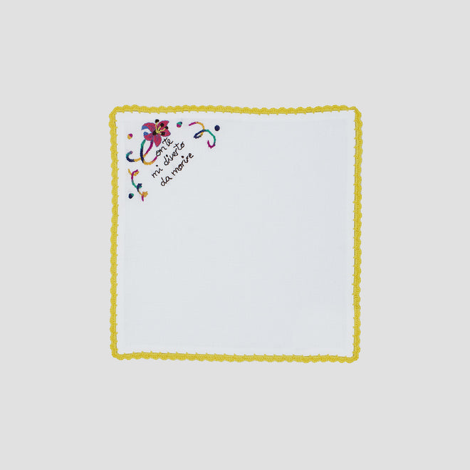 Napkin"LUMINARIA BIANCA"<br> (SET OF 2 NAPKINS)