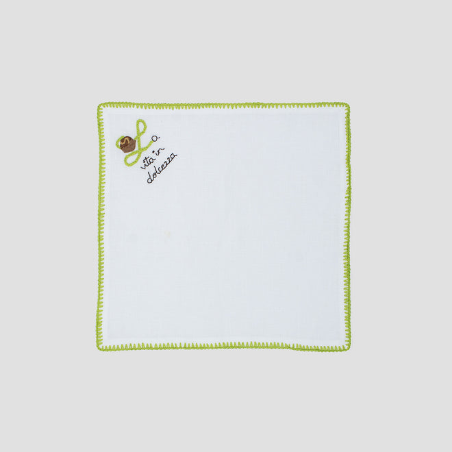 Napkin"LUMINARIA BIANCA"<br> (SET OF 2 NAPKINS)