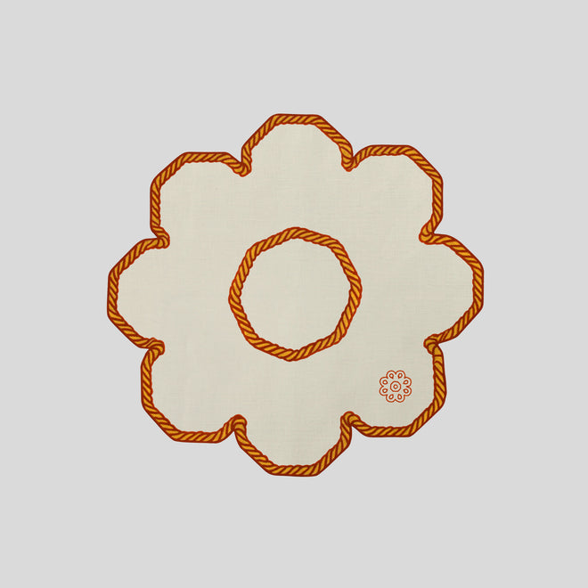 "CASTELLO SVEVO BIANCO"placemat<br> (SET OF 2 UNDERPLATES)