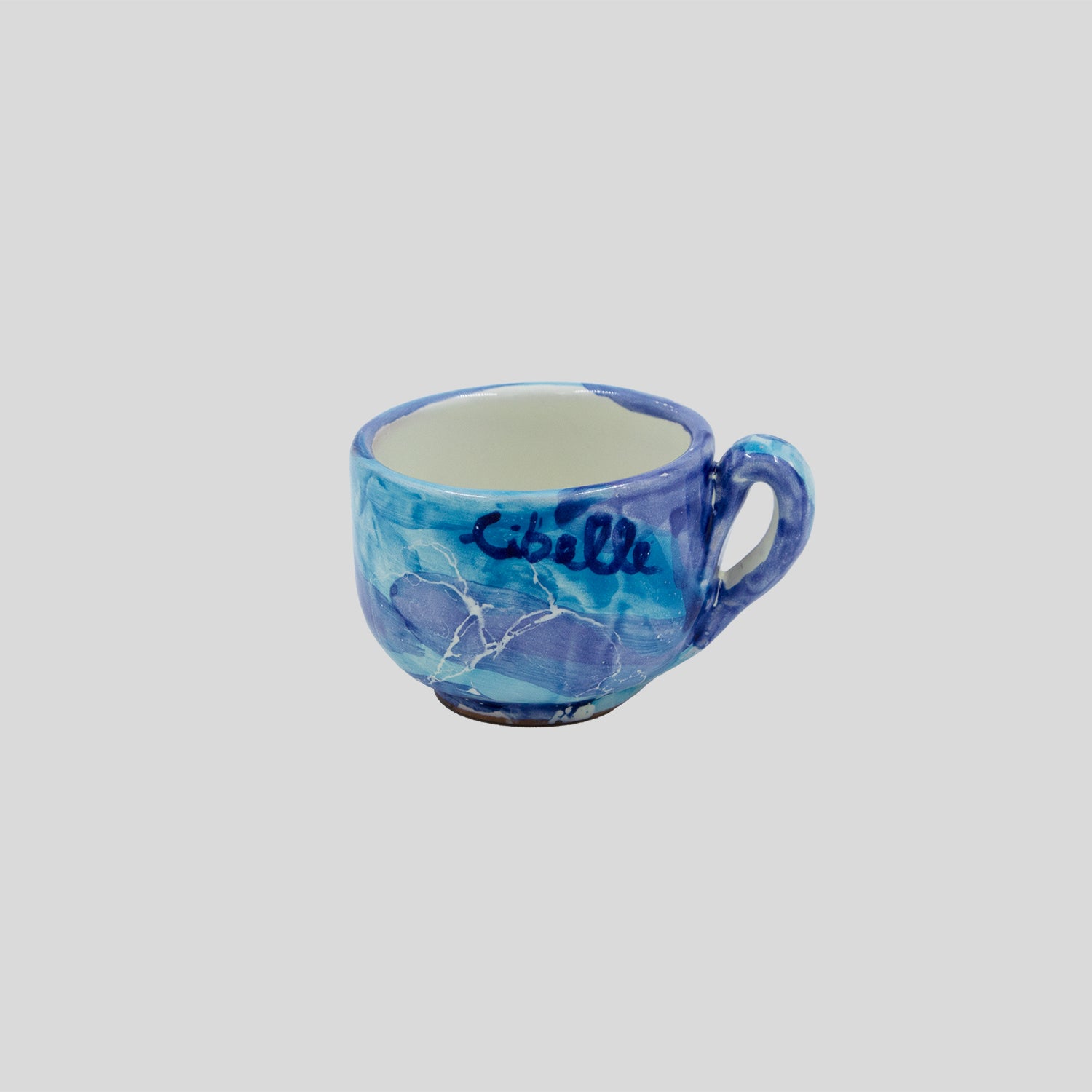 Sottobicchiere Best Gramps Ever - Formato Tazza, Finitura Lucida, Blu E Rosso, MDF 9x9 Cm