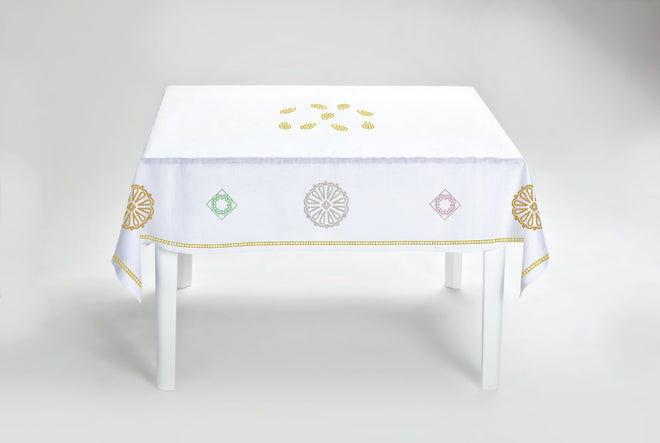 "LUMINARIA BIANCA"tablecloth
