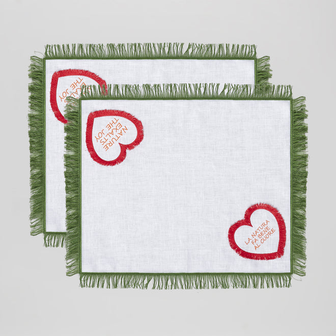 "QUADRIFOGLIO"breakfast placemat<br> (Set of 2 Placemats)