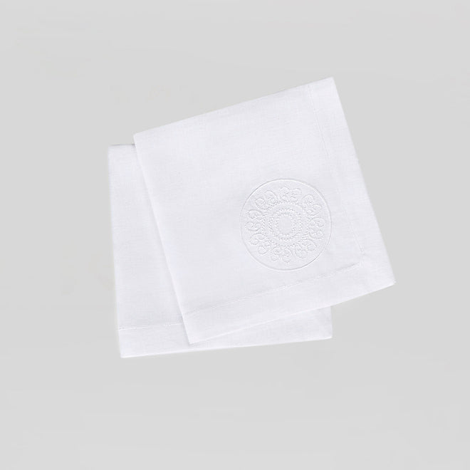 Napkin"LUMINARIA BIANCA"<br> (SET OF 2 NAPKINS)