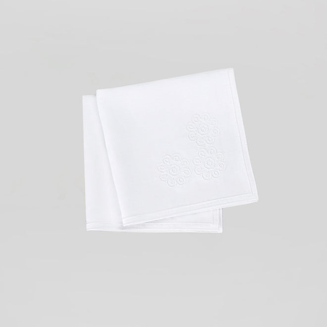 Napkin"WHITE SWISS CASTLE"<br> (SET OF 2 NAPKINS)