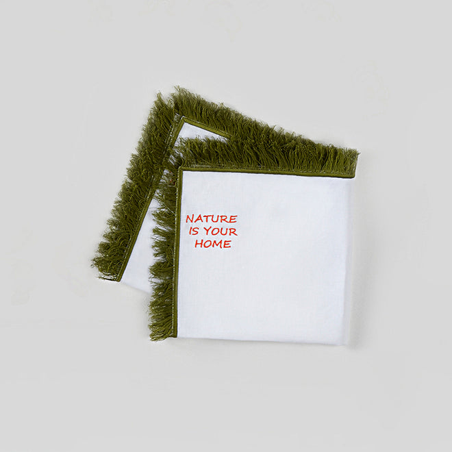 "QUADRIFOGLIO"napkin<br> (SET OF 2 NAPKINS)